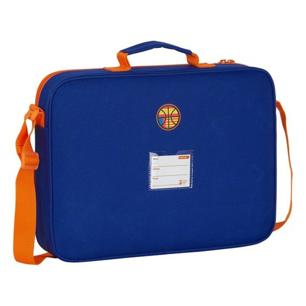 ghiozdan de școală Valencia Basket Albastru Portocaliu (38 x 28 x 6 cm) - Birou și papetărie, Material școlar și educațional