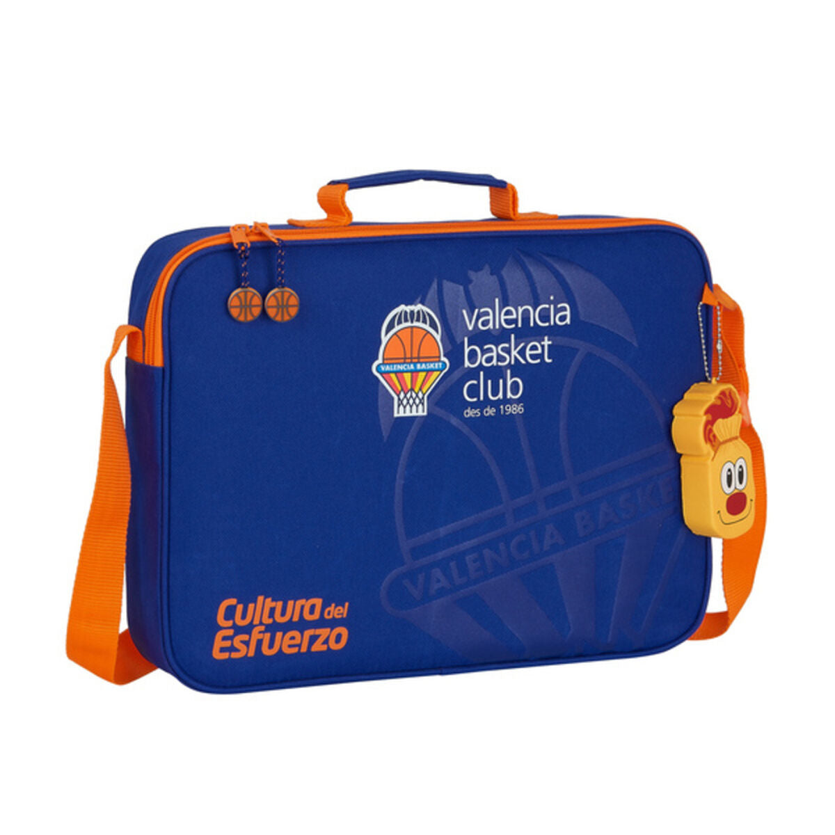 ghiozdan de școală Valencia Basket Albastru Portocaliu (38 x 28 x 6 cm) - Birou și papetărie, Material școlar și educațional