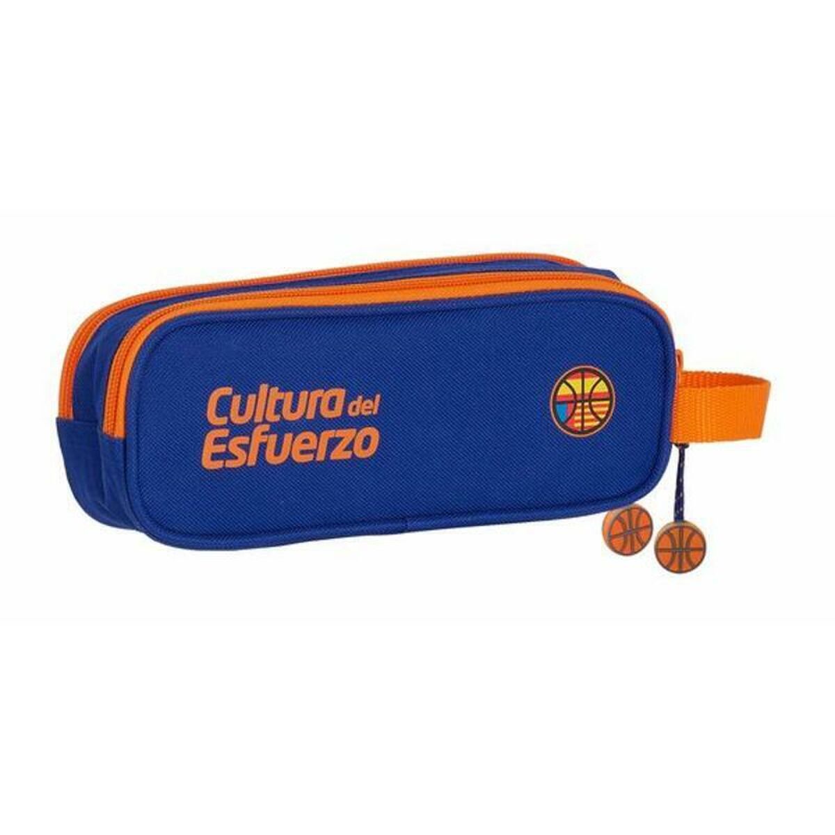 Geantă Universală Valencia Basket M513 Albastru Portocaliu (21 x 8 x 6 cm) - Birou și papetărie, Material școlar și educațional