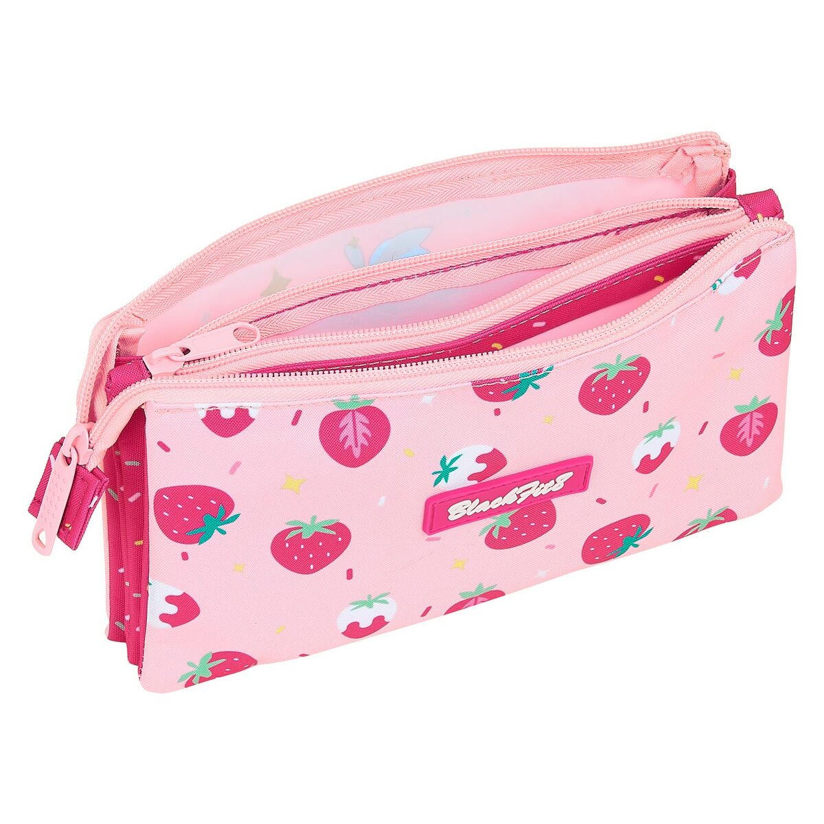 Penar triplu Berry Brillant BlackFit8 Berry brilliant Roz 22 x 12 x 3 cm - Birou și papetărie, Material școlar și educațional