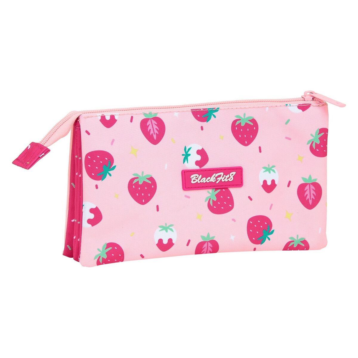 Penar triplu Berry Brillant BlackFit8 Berry brilliant Roz 22 x 12 x 3 cm - Birou și papetărie, Material școlar și educațional