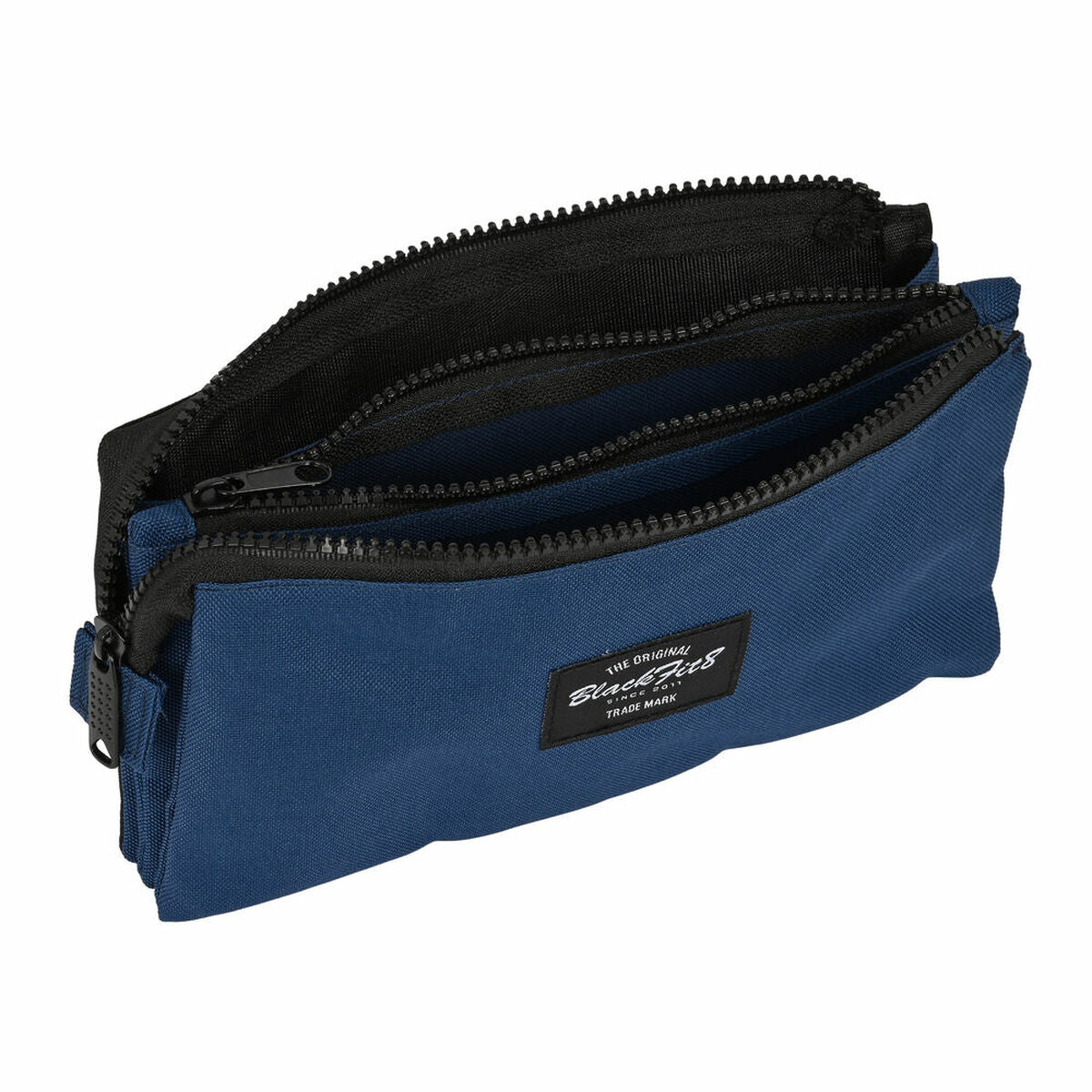 Penar triplu BlackFit8 Urban Negru Bleumarin (22 x 12 x 3 cm) - Birou și papetărie, Material școlar și educațional