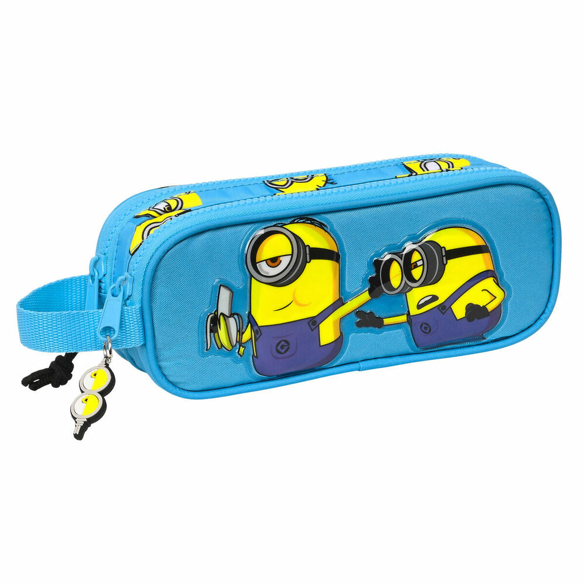 Penar dublu Minions Minionstatic Albastru (21 x 8 x 6 cm) - Birou și papetărie, Material școlar și educațional