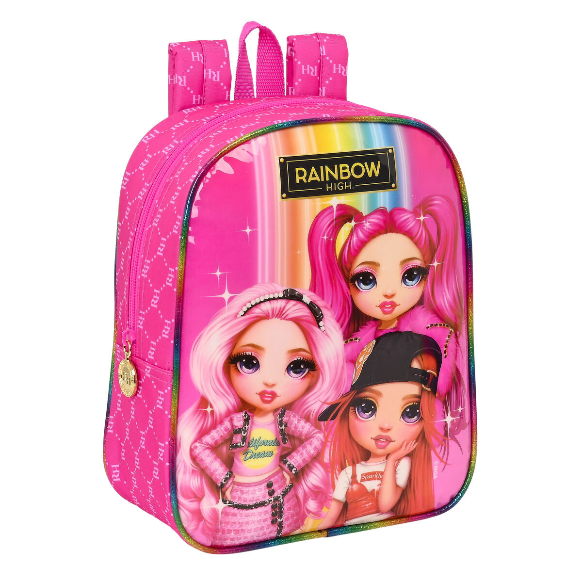 Ghiozdan Rainbow High Fucsia (22 x 27 x 10 cm) - Birou și papetărie, Material școlar și educațional