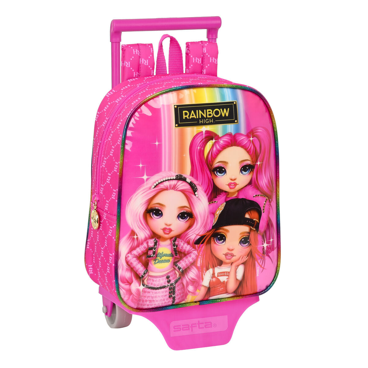 Ghiozdan cu Roți Rainbow High Fucsia (22 x 28 x 10 cm) - Birou și papetărie, Material școlar și educațional