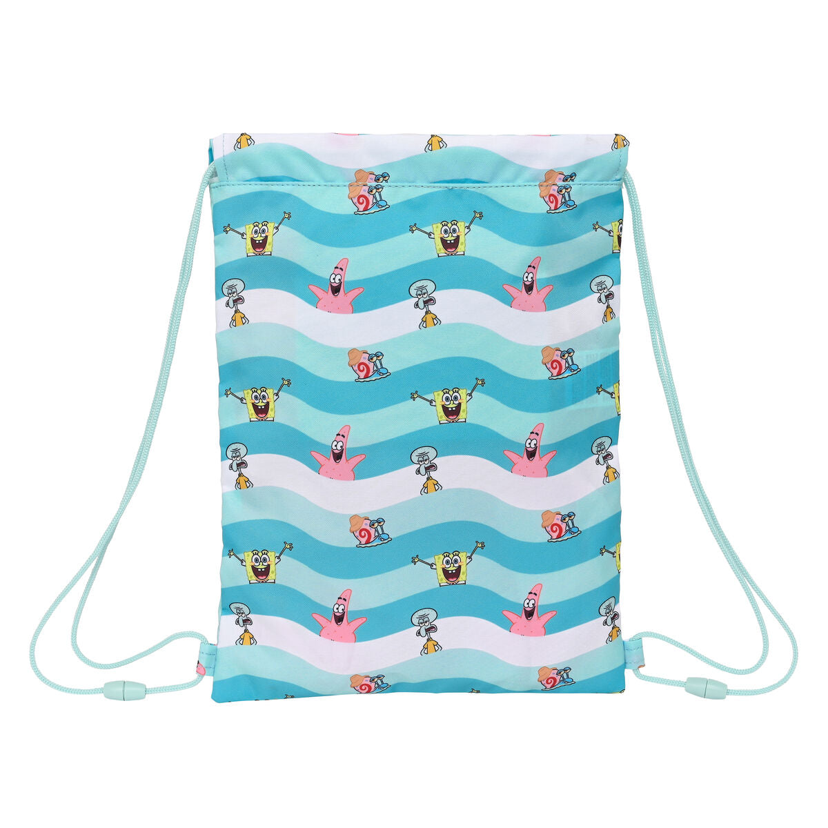 Geantă Rucsac cu Bretele Spongebob Stay positive Albastru Alb 26 x 34 x 1 cm - Birou și papetărie, Material școlar și educațional