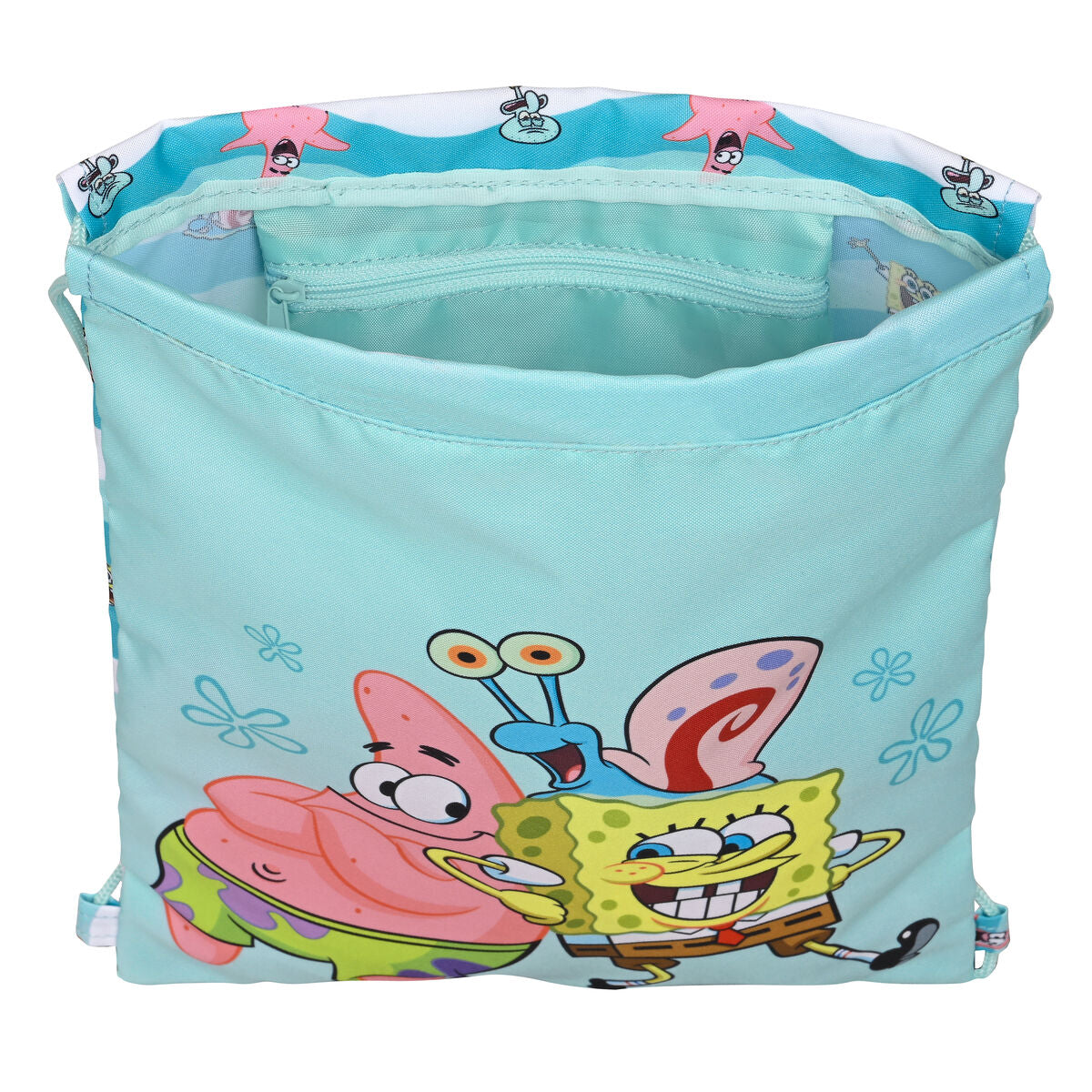 Geantă Rucsac cu Bretele Spongebob Stay positive Albastru Alb 26 x 34 x 1 cm - Birou și papetărie, Material școlar și educațional
