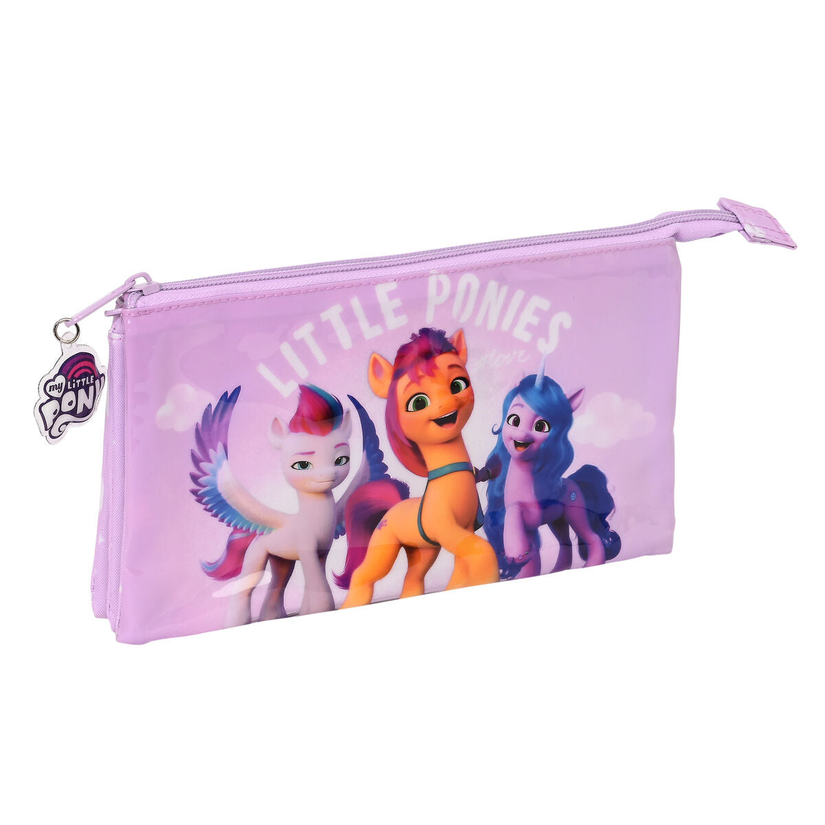 Penar triplu My Little Pony Liliachiu (22 x 12 x 3 cm) - Birou și papetărie, Material școlar și educațional