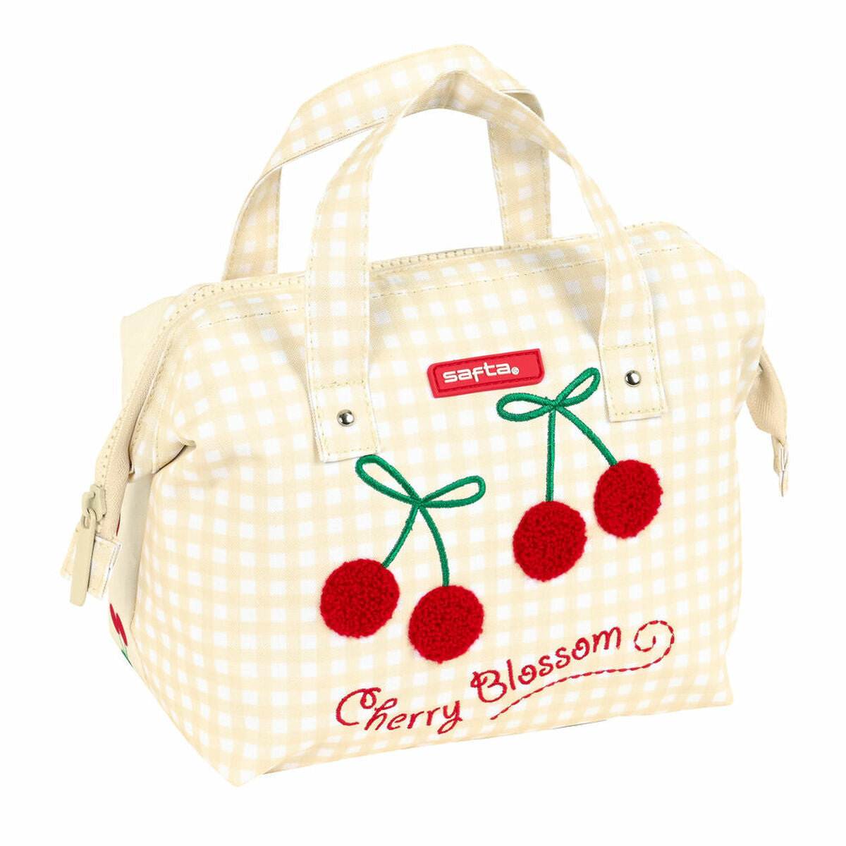 Trusă Școlară Safta Cherry Bej 26.5 x 17.5 x 12.5 cm - Birou și papetărie, Material școlar și educațional