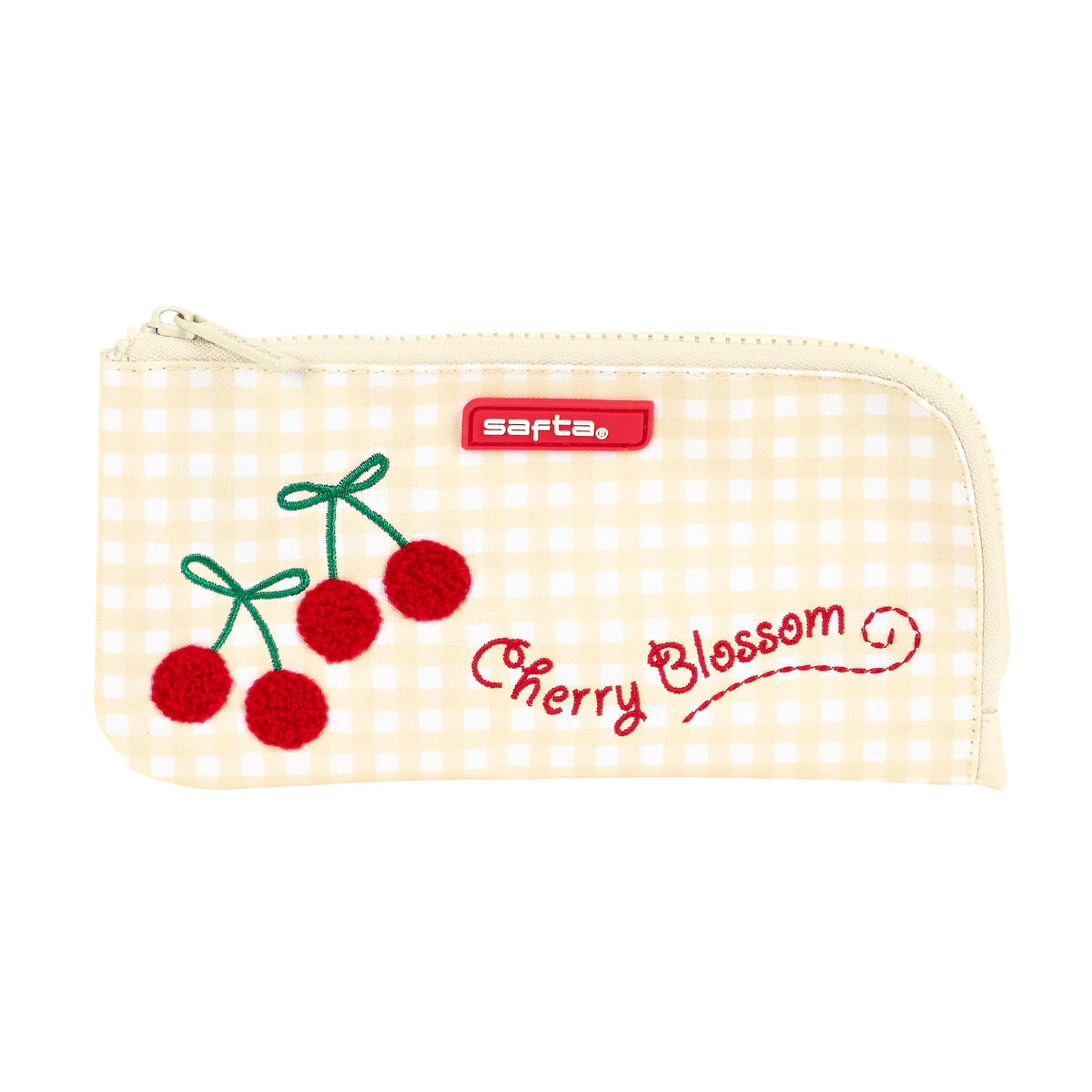 Penar Școlar Safta Cherry Bej (23 x 11 x 1 cm) - Birou și papetărie, Material școlar și educațional