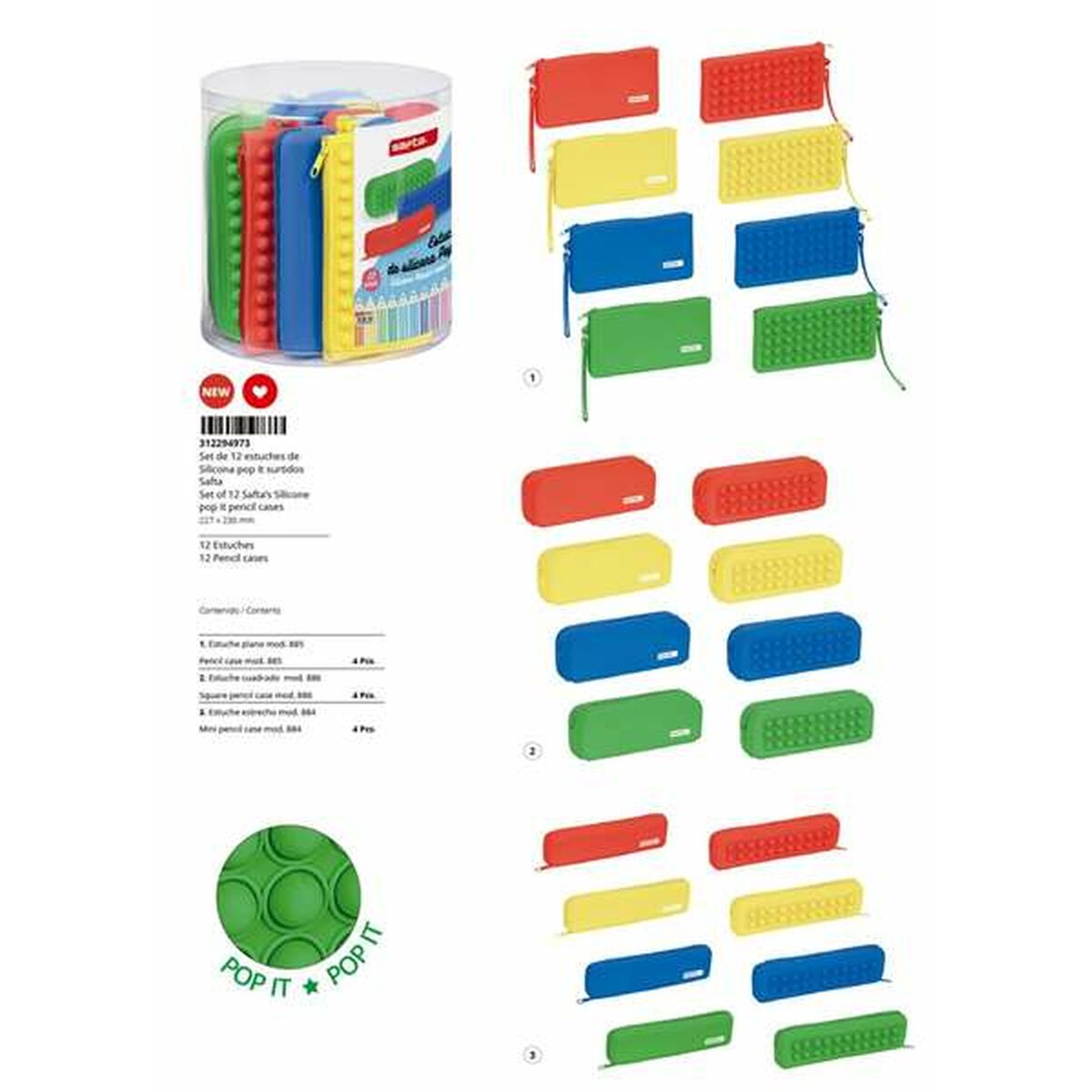 Penar Școlar Safta Multicolor Set - Birou și papetărie, Material școlar și educațional
