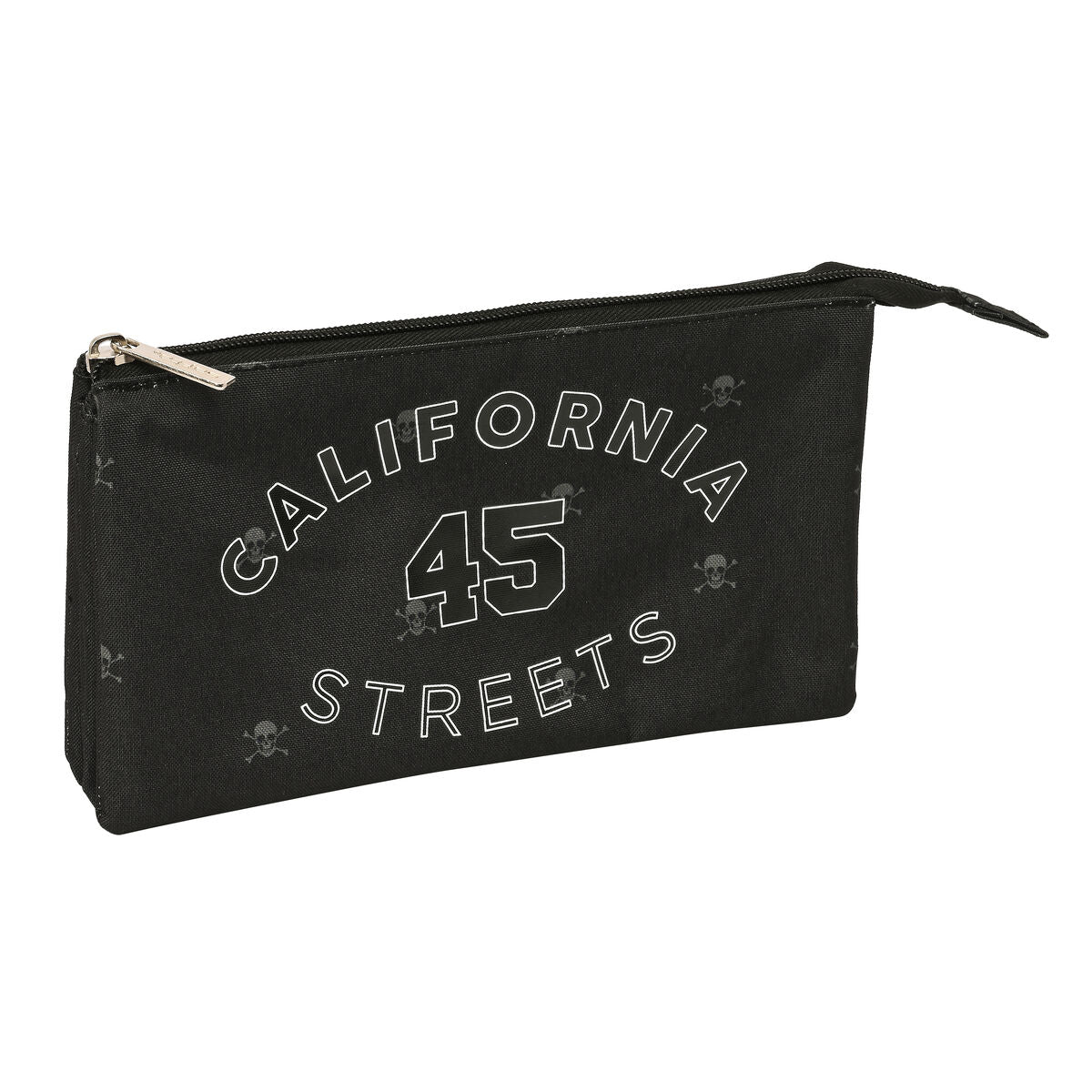 Penar triplu Safta California Negru 22 x 12 x 3 cm - Birou și papetărie, Material școlar și educațional
