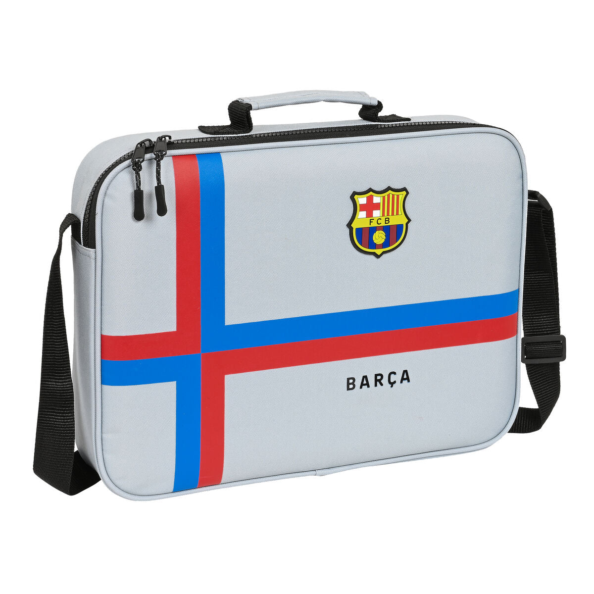ghiozdan de școală F.C. Barcelona Gri (38 x 28 x 6 cm) - Birou și papetărie, Material școlar și educațional