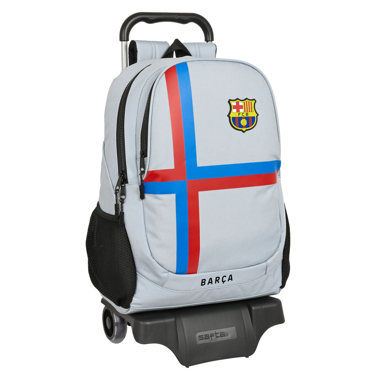 Ghiozdan cu Roți F.C. Barcelona Gri (32 x 44 x 16 cm) - Birou și papetărie, Material școlar și educațional