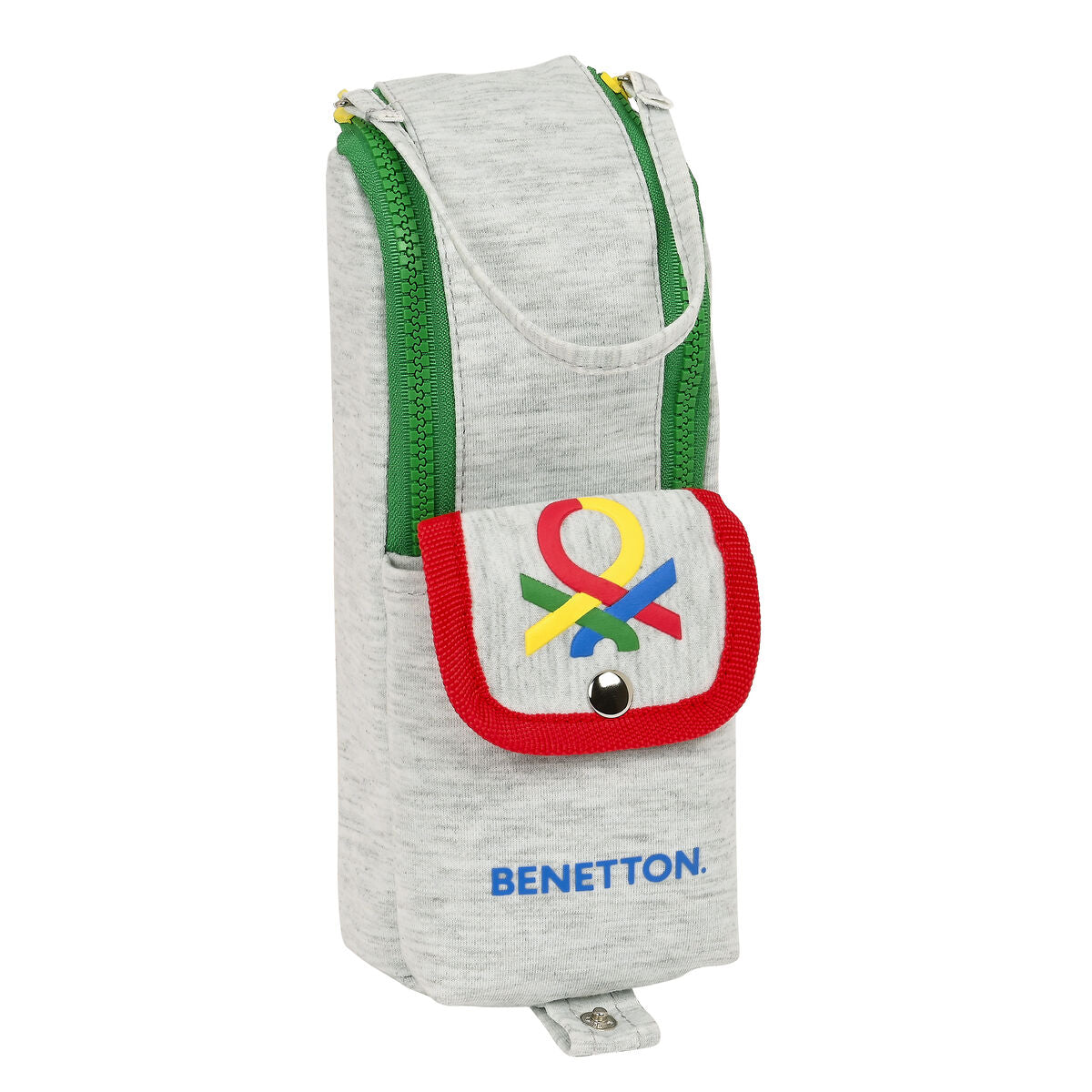 Penar Școlar Benetton Pop Gri (6 x 21 x 6 cm) - Birou și papetărie, Material școlar și educațional