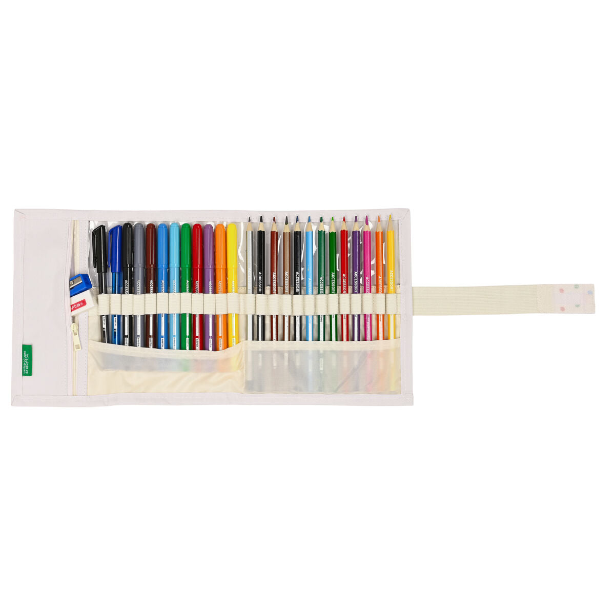 Penar cu Accesorii Benetton Topitos (27 Piese) (7 x 20 x 7 cm) - Birou și papetărie, Material școlar și educațional