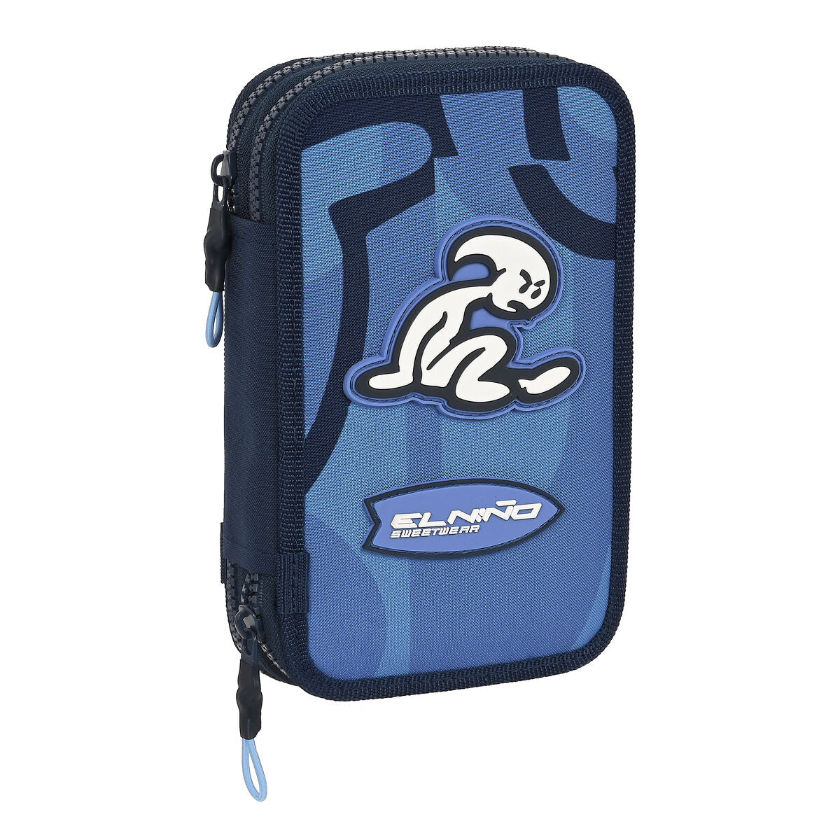 Penar cu Accesorii El Niño Bahia Albastru 12.5 x 19.5 x 4 cm (28 Piese) - Birou și papetărie, Material școlar și educațional