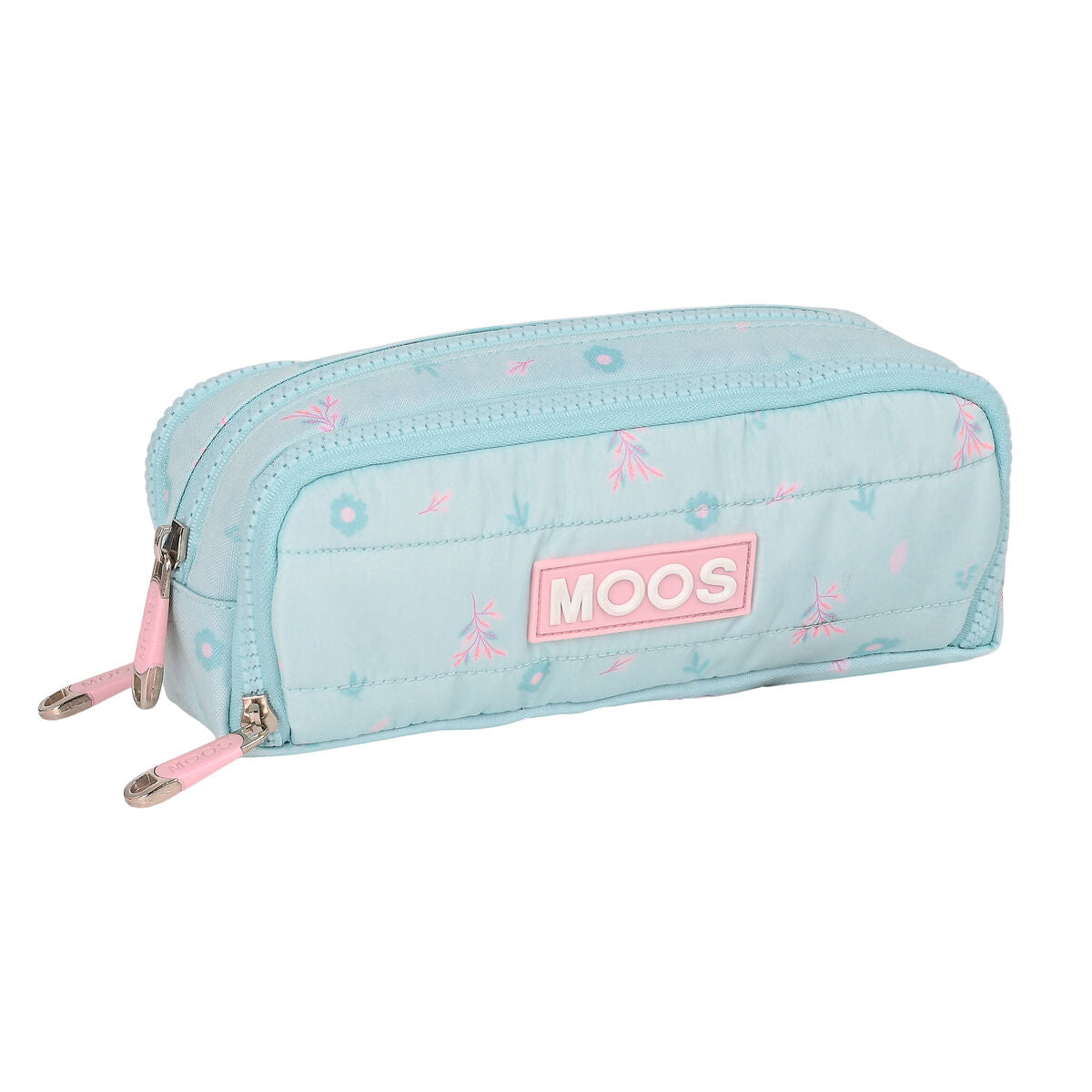 Penar triplu Moos Garden 21 x 8 x 8 cm Turquoise - Birou și papetărie, Material școlar și educațional