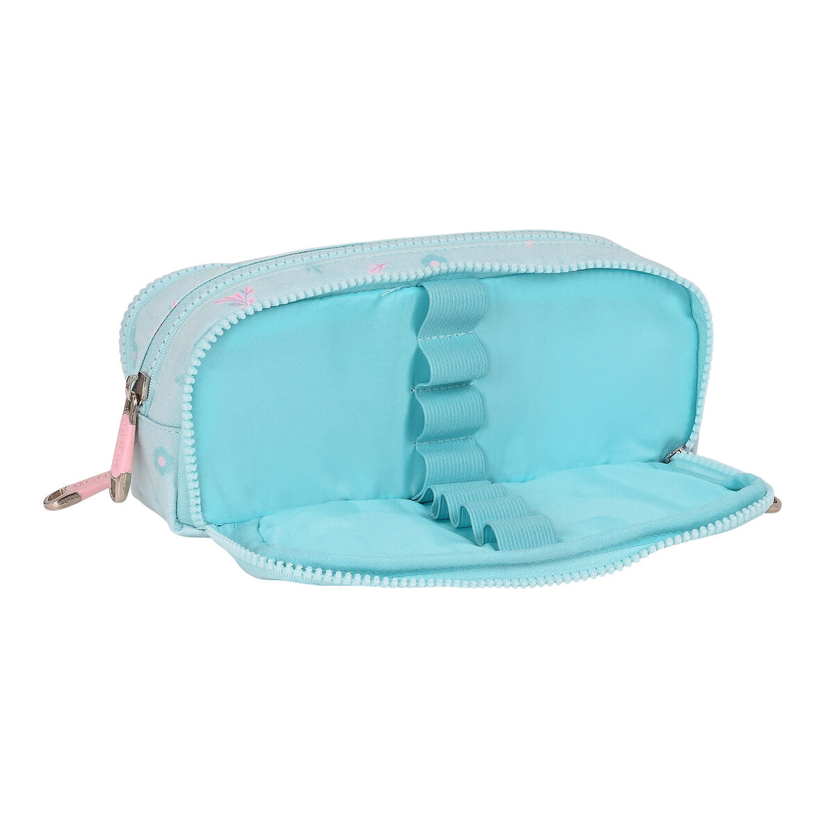 Penar triplu Moos Garden 21 x 8 x 8 cm Turquoise - Birou și papetărie, Material școlar și educațional