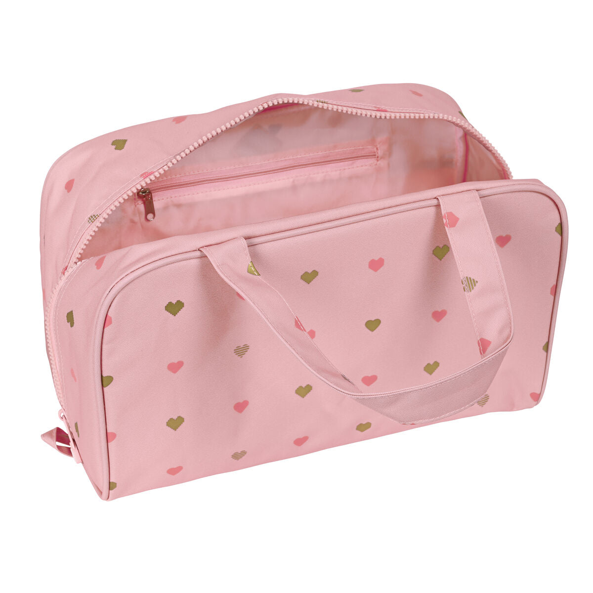 Trusă Școlară Glow Lab Hearts Roz 31 x 14 x 19 cm - Birou și papetărie, Material școlar și educațional