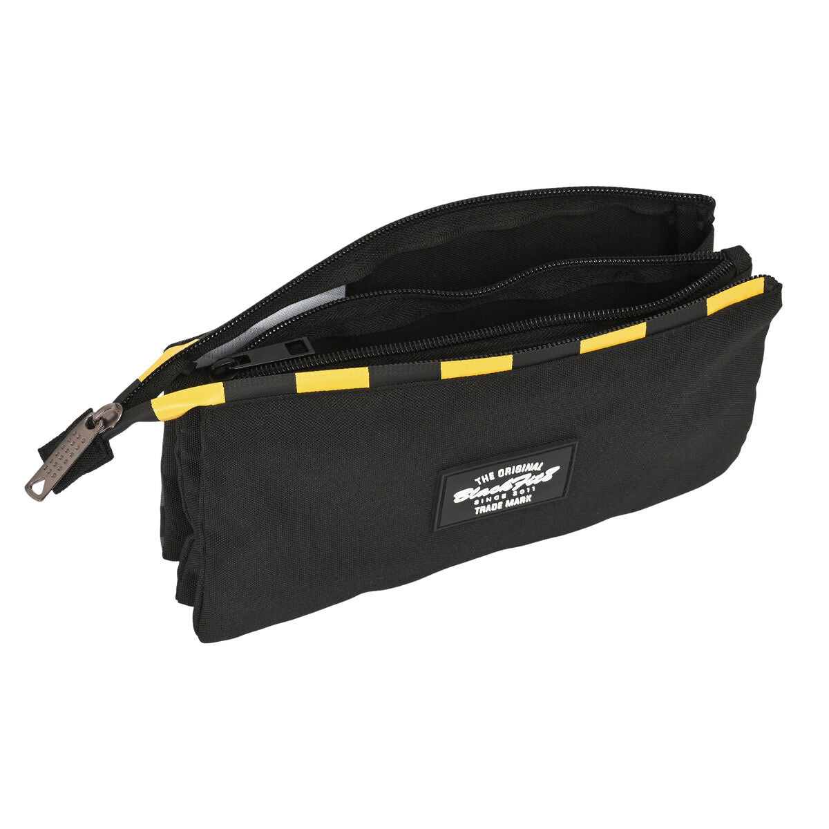 Penar triplu BlackFit8 Zone Negru 22 x 12 x 3 cm - Birou și papetărie, Material școlar și educațional