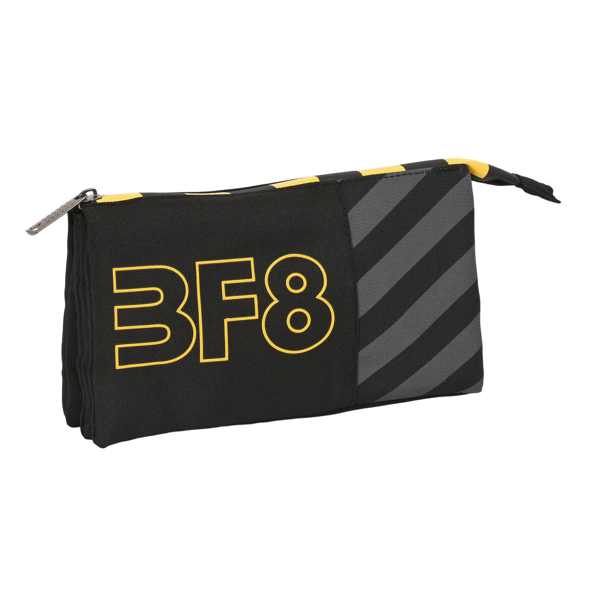 Penar triplu BlackFit8 Zone Negru 22 x 12 x 3 cm - Birou și papetărie, Material școlar și educațional