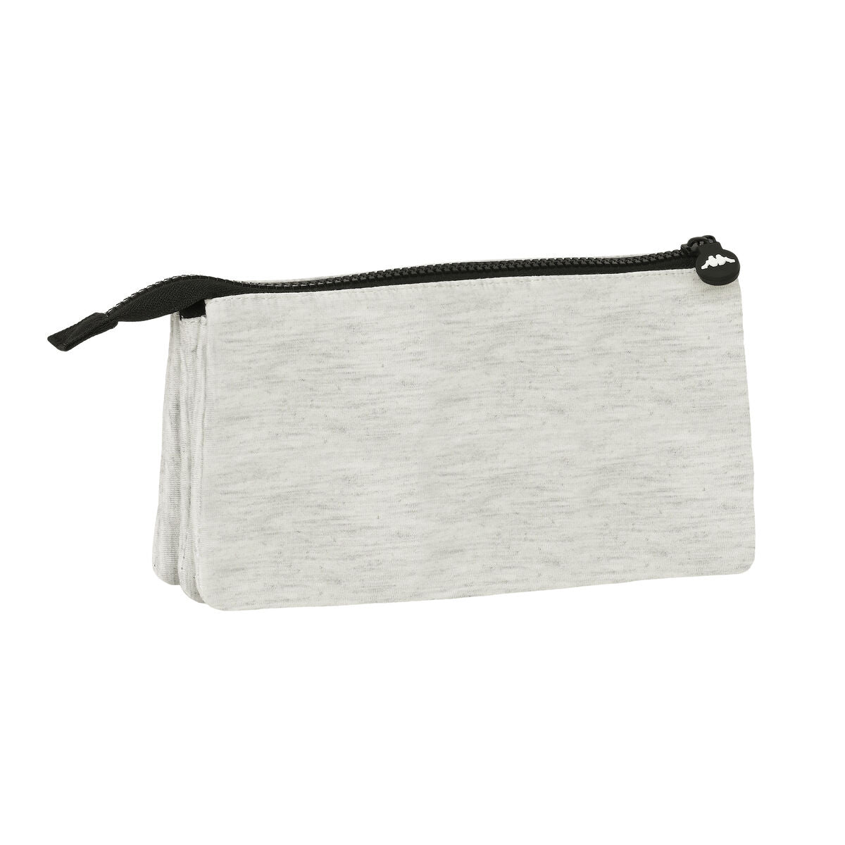 Penar triplu Kappa Grey knit Gri (22 x 12 x 3 cm) - Birou și papetărie, Material școlar și educațional