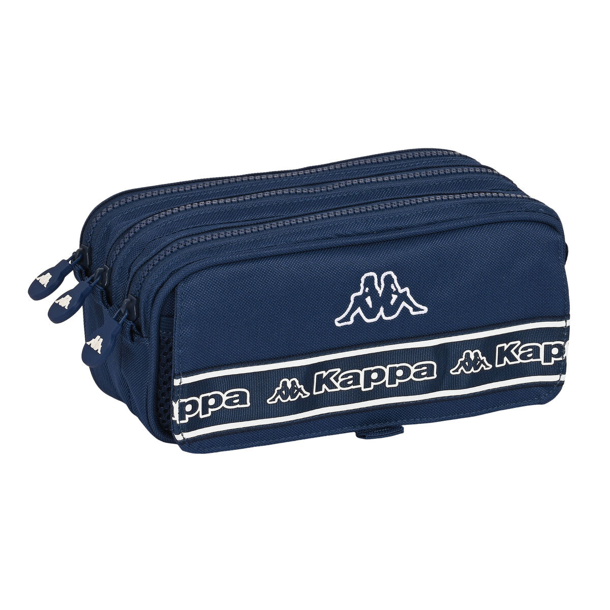 Penar triplu Kappa Navy Bleumarin (21,5 x 10 x 8 cm) - Birou și papetărie, Material școlar și educațional