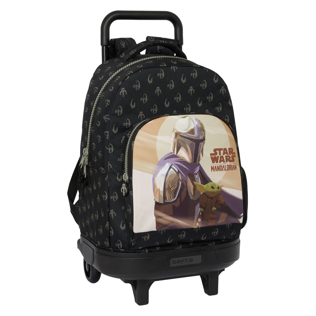 Ghiozdan cu Roți The Mandalorian This is the way Negru 33 X 45 X 22 cm - Birou și papetărie, Material școlar și educațional