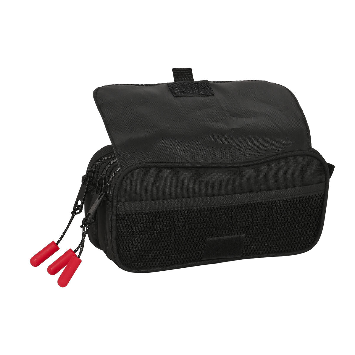 Penar triplu Paul Frank Campers Negru (21,5 x 10 x 8 cm) - Birou și papetărie, Material școlar și educațional