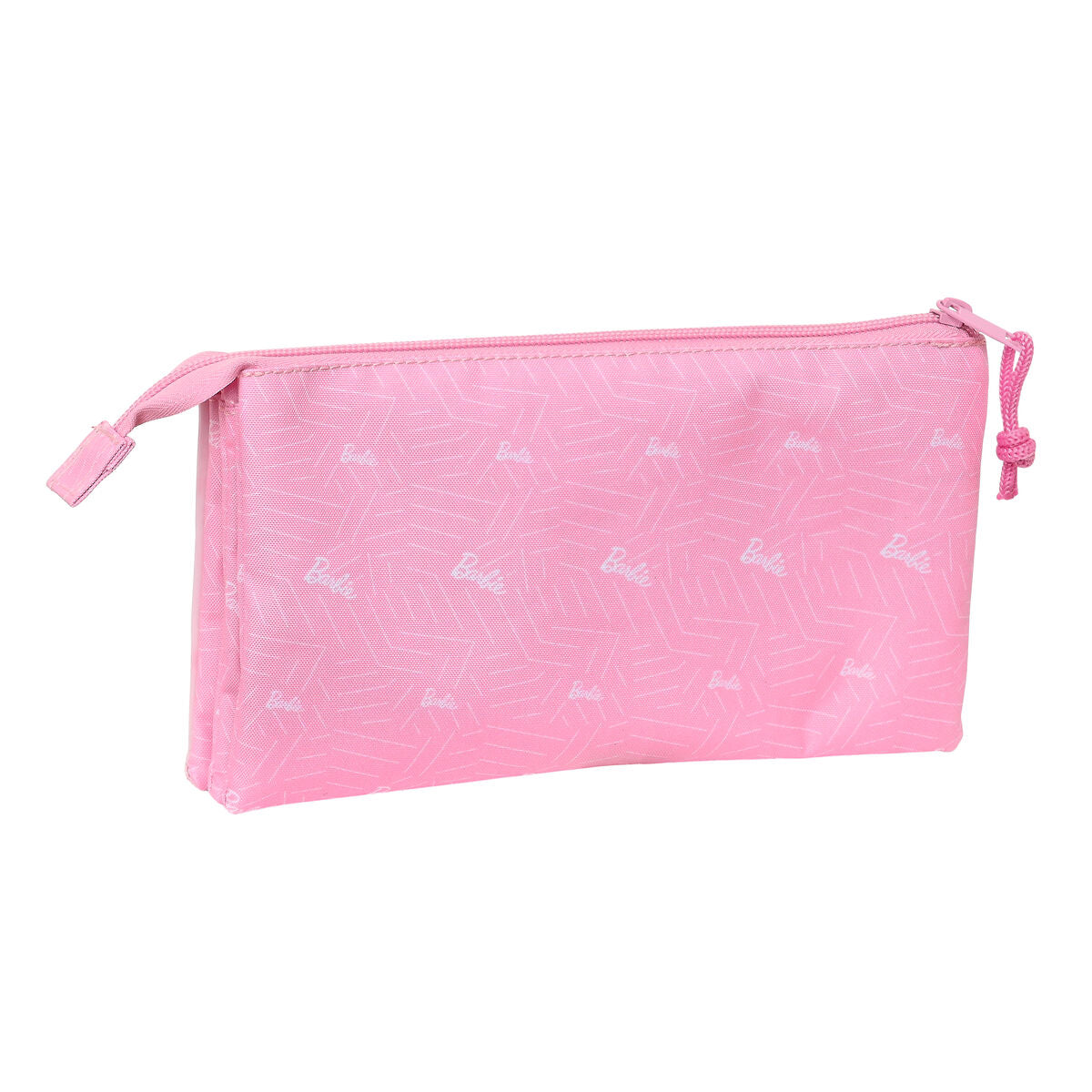Penar triplu Barbie Girl Roz 22 x 12 x 3 cm - Birou și papetărie, Material școlar și educațional