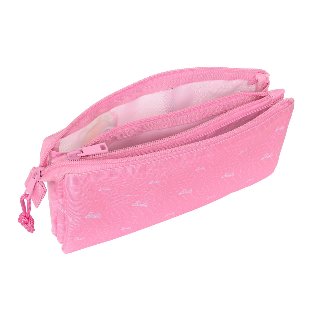 Penar triplu Barbie Girl Roz 22 x 12 x 3 cm - Birou și papetărie, Material școlar și educațional