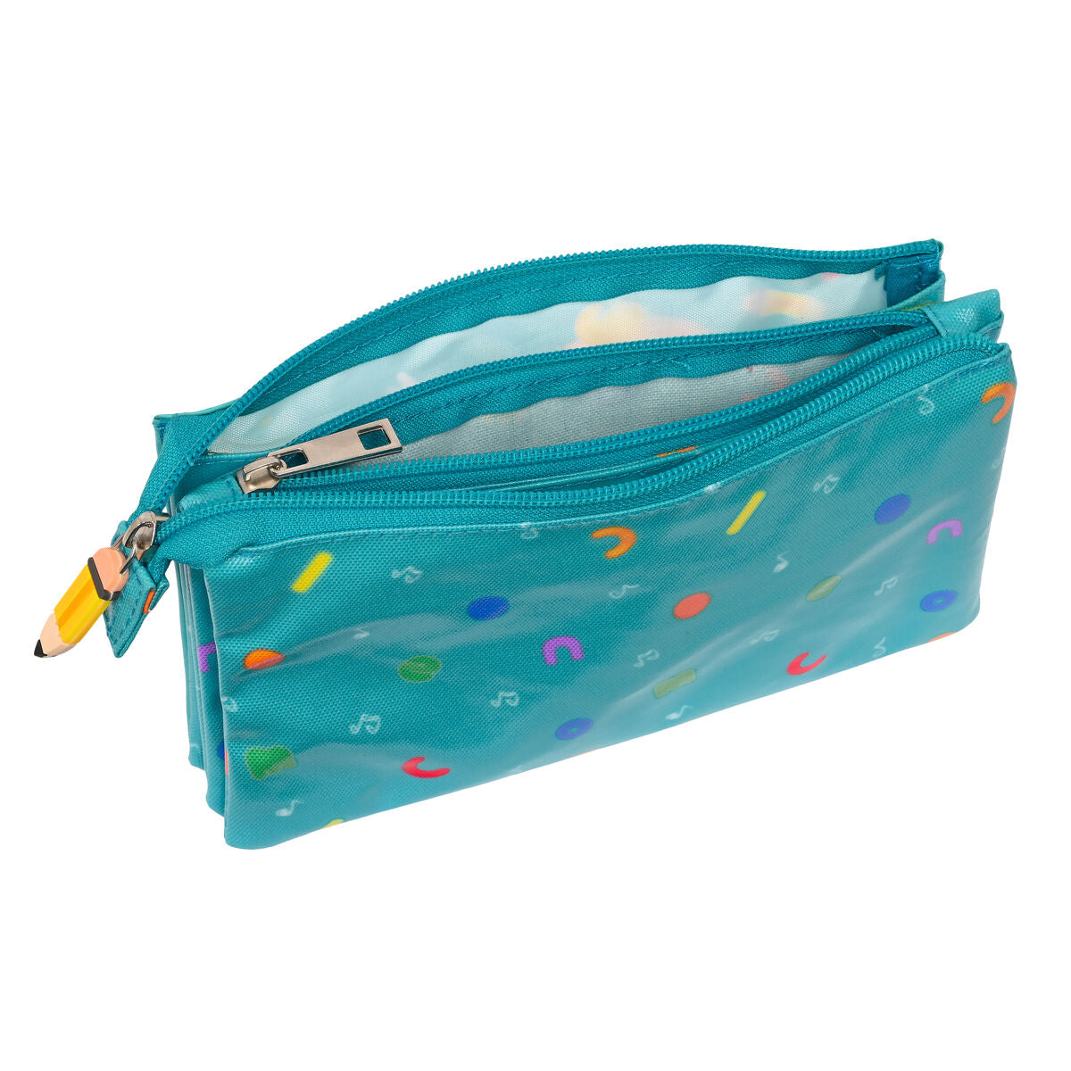 Penar triplu CoComelon Back to class Albastru deschis (22 x 12 x 3 cm) - Birou și papetărie, Material școlar și educațional