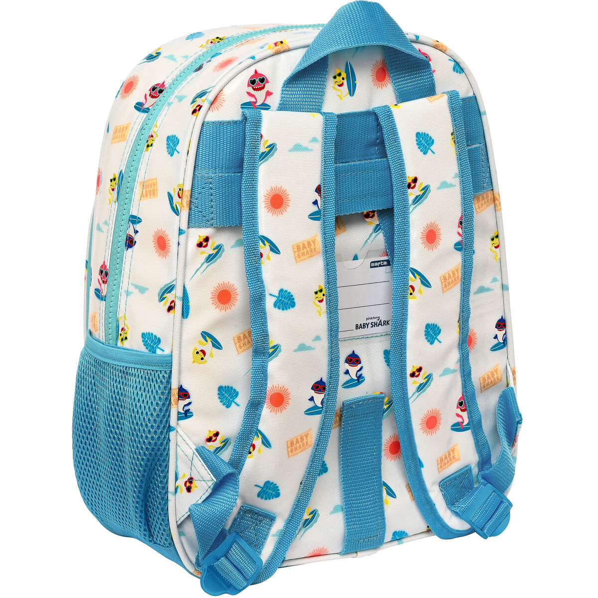 Ghiozdan Baby Shark Surfing Albastru Alb 26 x 34 x 11 cm - Birou și papetărie, Material școlar și educațional