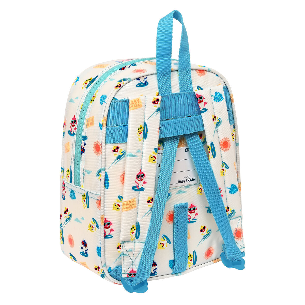 Rucsac pentru Copii Baby Shark Surfing Albastru Alb 22 x 27 x 10 cm - Birou și papetărie, Material școlar și educațional