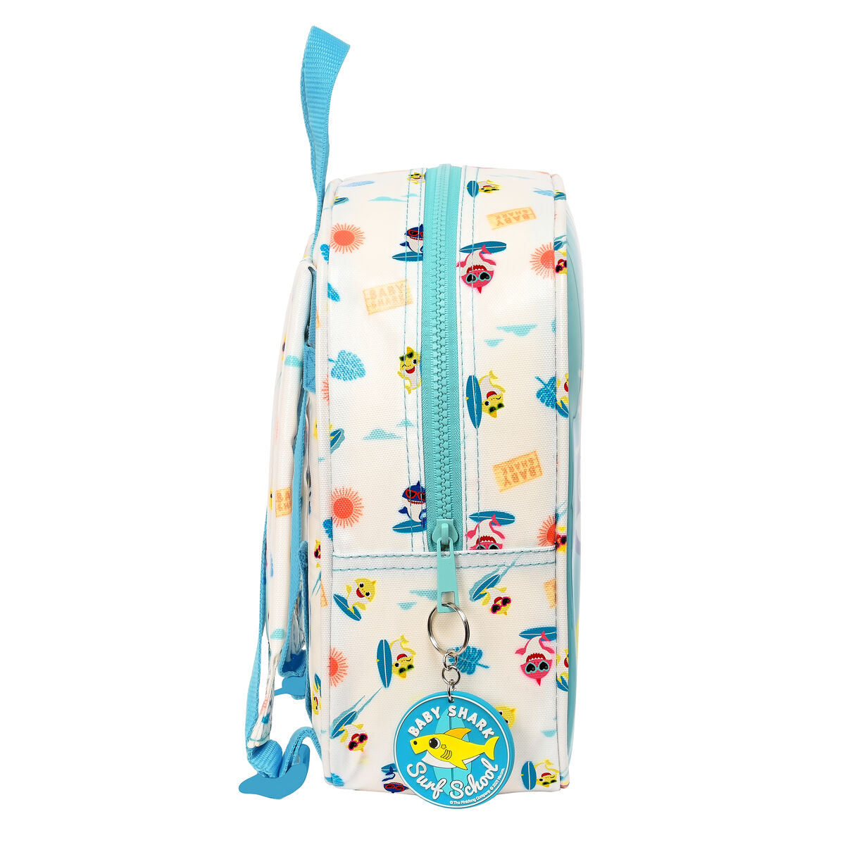 Rucsac pentru Copii Baby Shark Surfing Albastru Alb 22 x 27 x 10 cm - Birou și papetărie, Material școlar și educațional