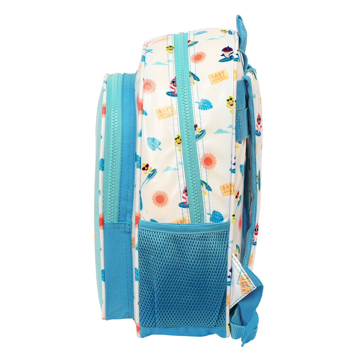 Ghiozdan Baby Shark Surfing Albastru Alb 27 x 33 x 10 cm - Birou și papetărie, Material școlar și educațional