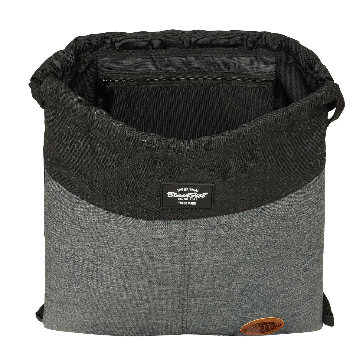 Geantă Rucsac cu Bretele BlackFit8 Old school Negru Gri 35 x 40 x 1 cm - Birou și papetărie, Material școlar și educațional