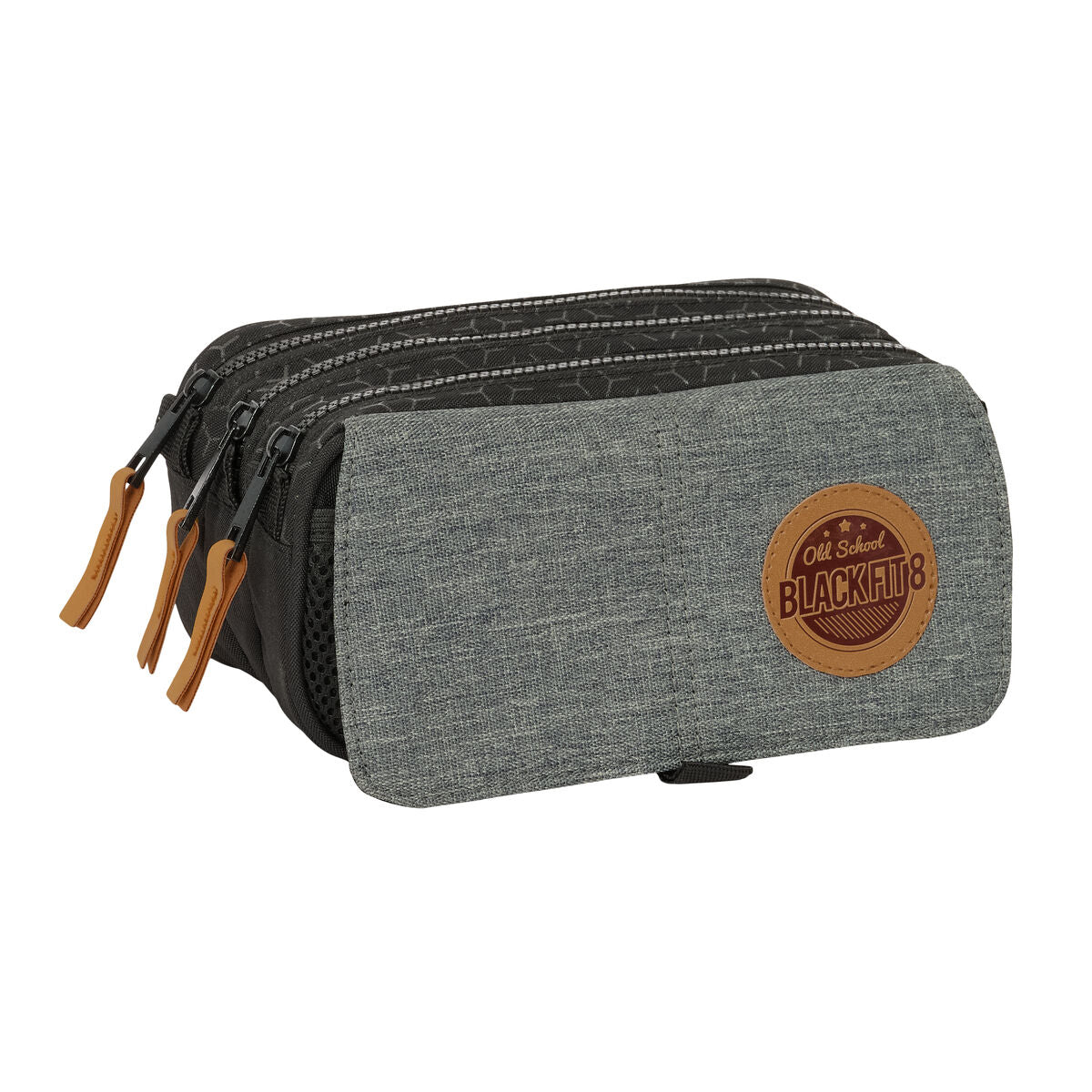 Geantă Universală BlackFit8 Old school Negru Gri 21,5 x 10 x 8 cm - Birou și papetărie, Material școlar și educațional