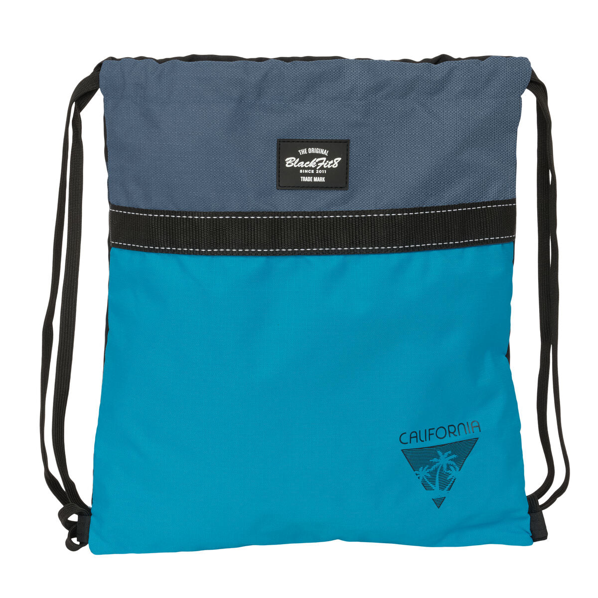 Geantă Rucsac cu Bretele BlackFit8 California Albastru Negru 35 x 40 x 1 cm - Birou și papetărie, Material școlar și educațional