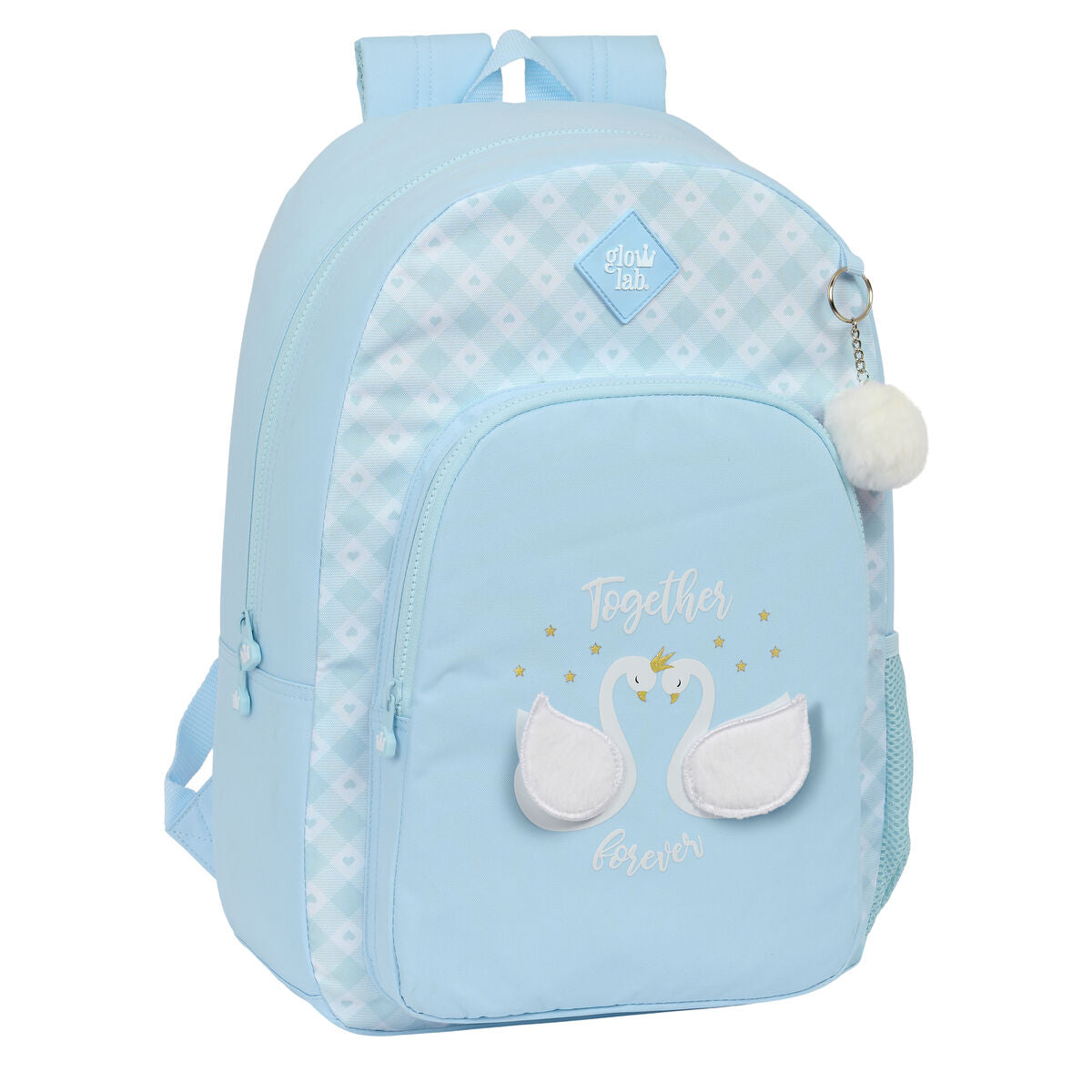 Ghiozdan Glow Lab Cisnes Albastru 30 x 46 x 14 cm - Birou și papetărie, Material școlar și educațional