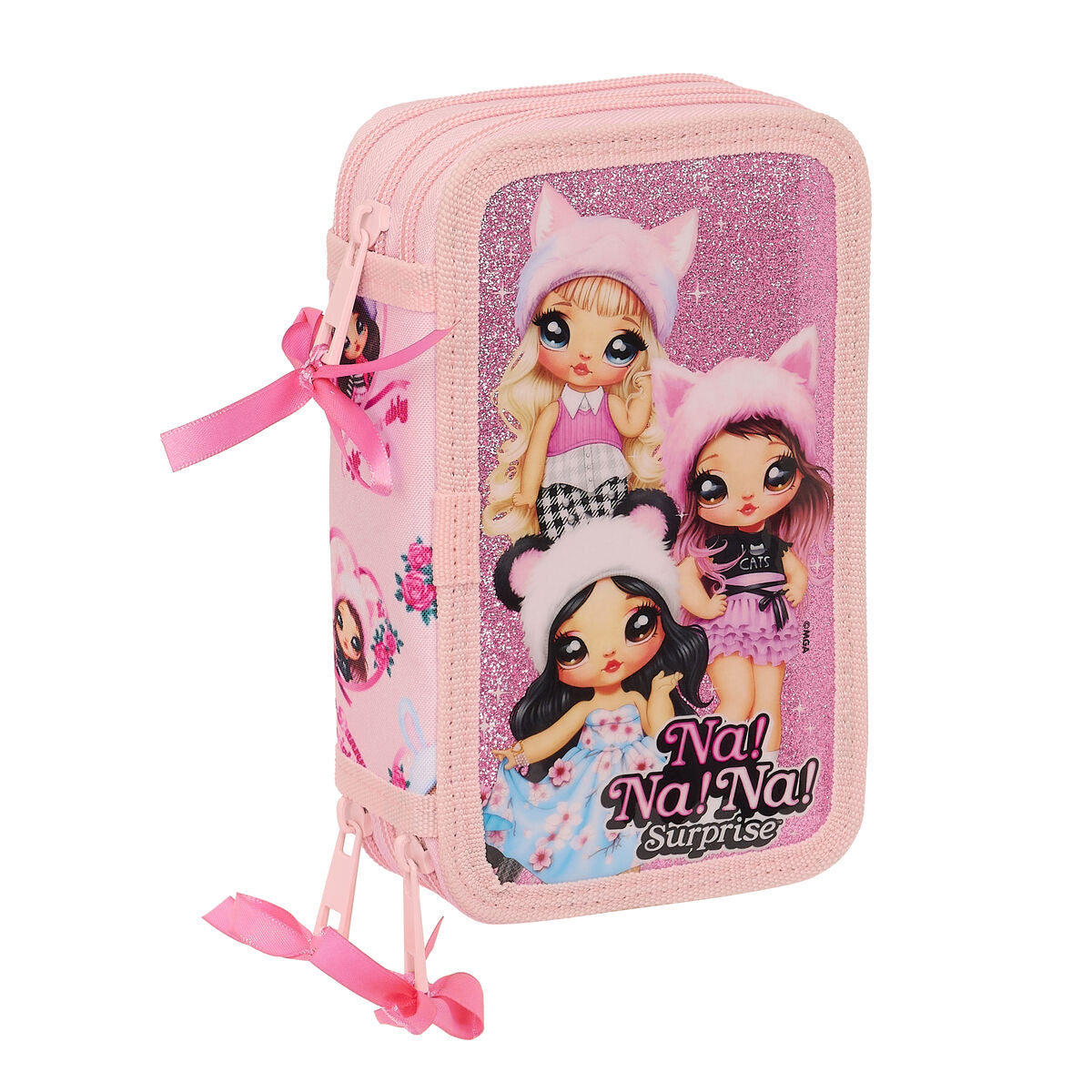 Penar Triplu Na!Na!Na! Surprise Fabulous Roz 12.5 x 19.5 x 5.5 cm (36 Piese) - Birou și papetărie, Material școlar și educațional