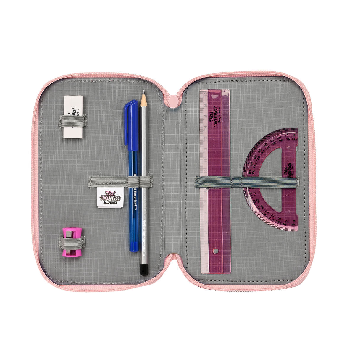 Penar Triplu Na!Na!Na! Surprise Fabulous Roz 12.5 x 19.5 x 5.5 cm (36 Piese) - Birou și papetărie, Material școlar și educațional
