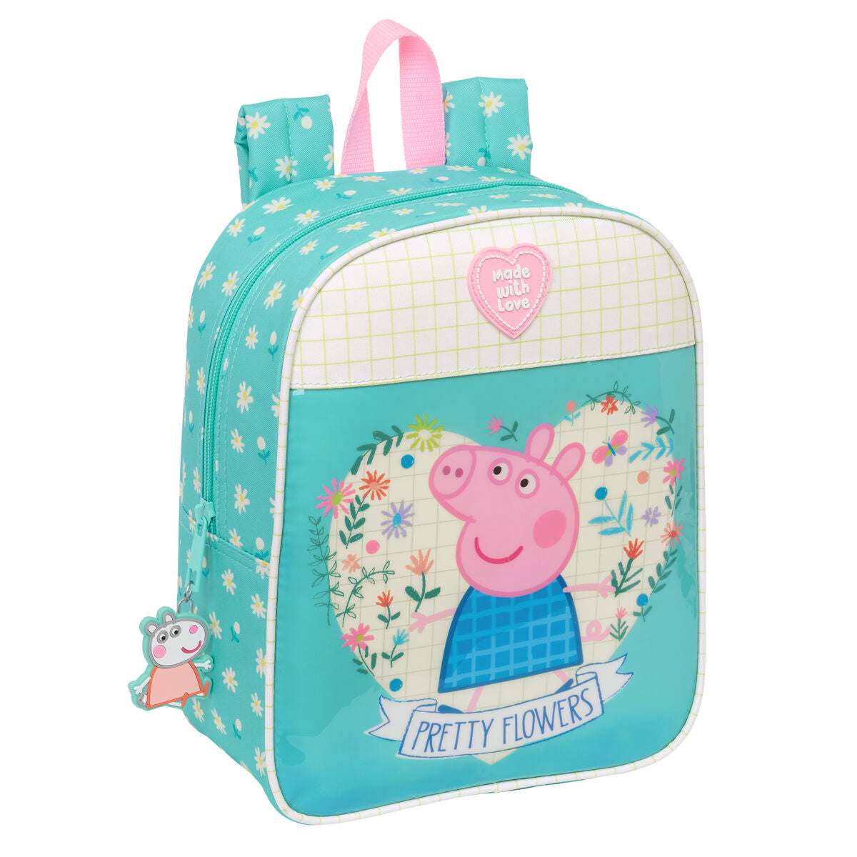 Rucsac pentru Copii Peppa Pig Pretty flowers Galben Mentă 22 x 27 x 10 cm - Birou și papetărie, Material școlar și educațional