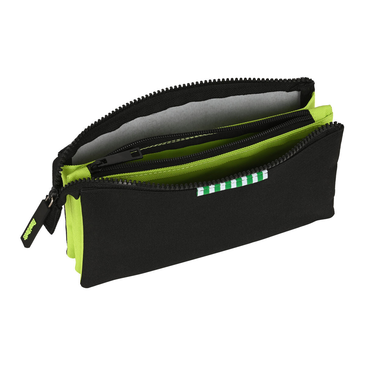 Penar triplu Real Betis Balompié Negru Lămâie verde 22 x 12 x 3 cm - Birou și papetărie, Material școlar și educațional