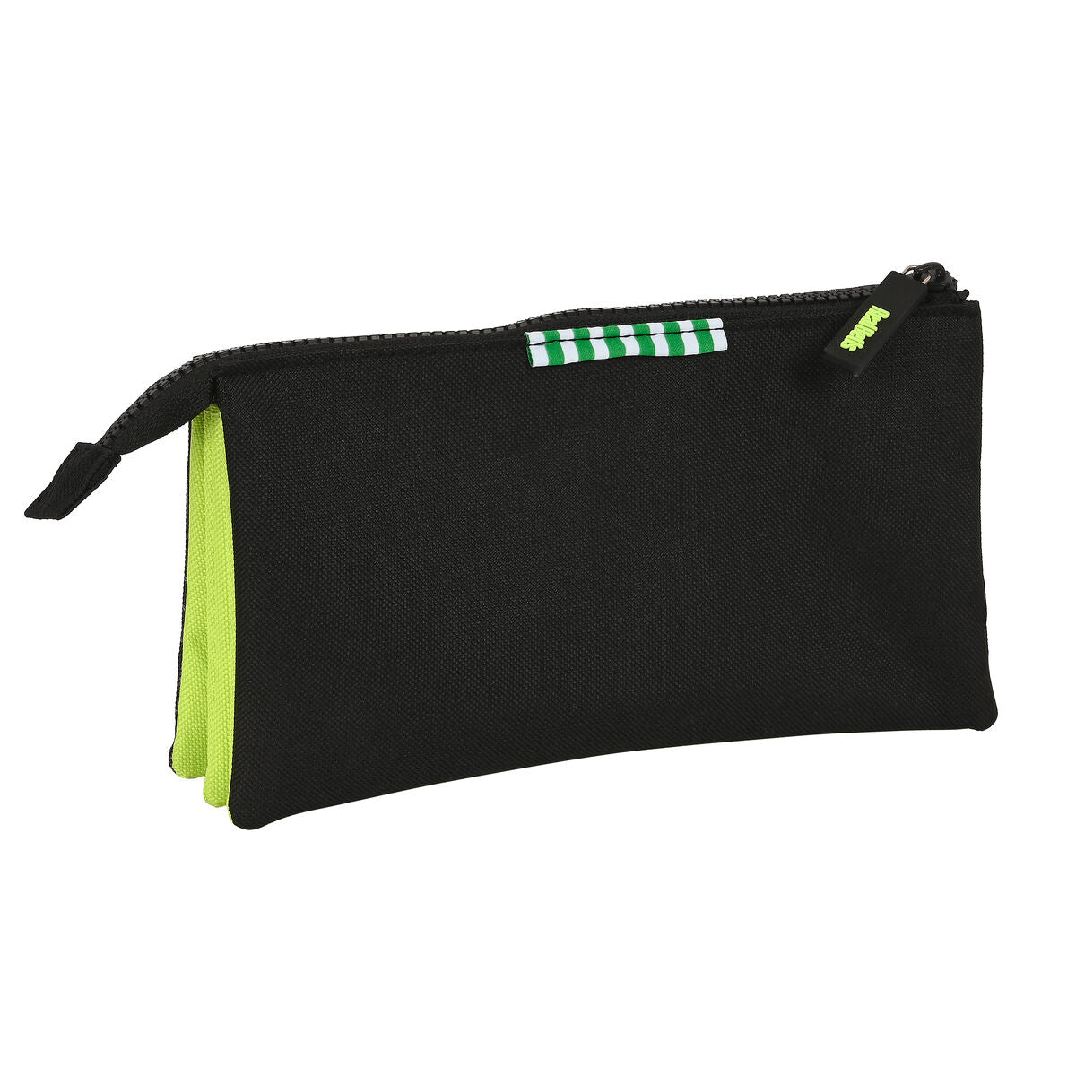 Penar triplu Real Betis Balompié Negru Lămâie verde 22 x 12 x 3 cm - Birou și papetărie, Material școlar și educațional