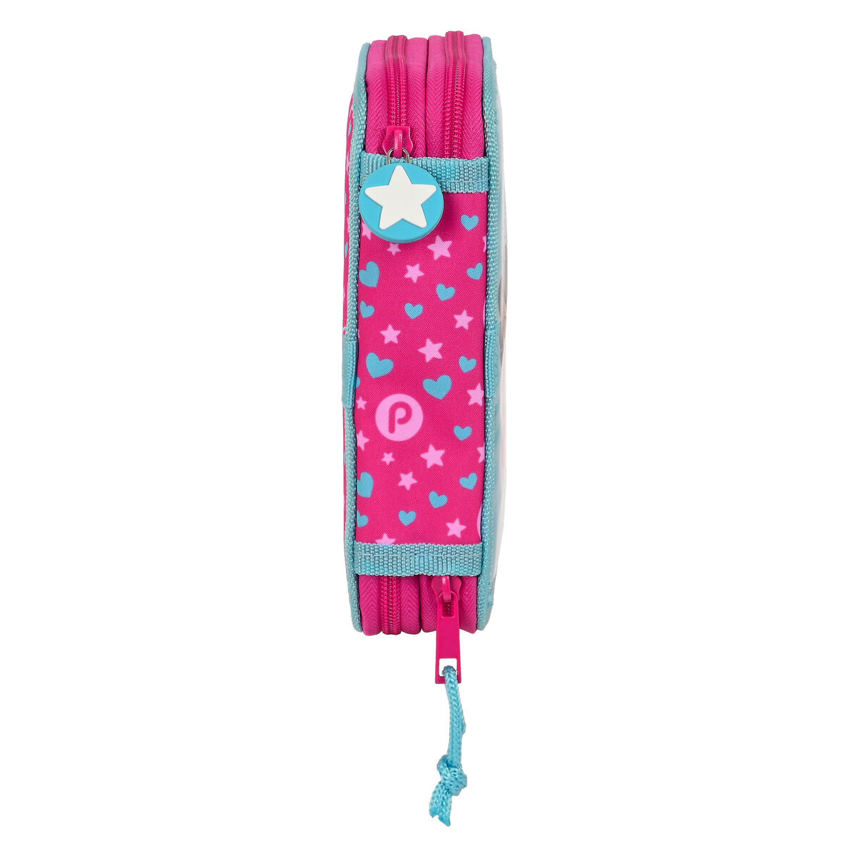 Penar dublu Pinypon Albastru Roz 12.5 x 19.5 x 4 cm (28 Piese) - Birou și papetărie, Material școlar și educațional