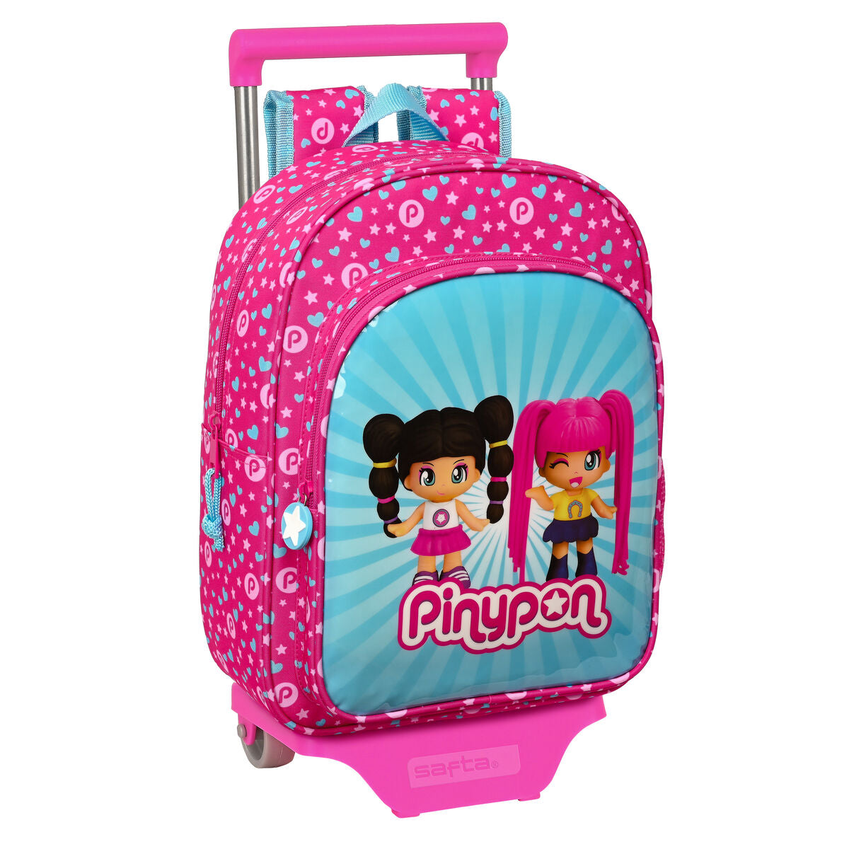 Ghiozdan cu Roți Pinypon Albastru Roz 26 x 34 x 11 cm - Birou și papetărie, Material școlar și educațional