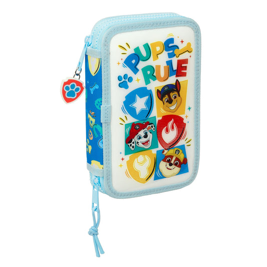 Creion dublu The Paw Patrol Pups rule Albastru 12.5 x 19.5 x 4 cm 28 Piese - Birou și papetărie, Material școlar și educațional