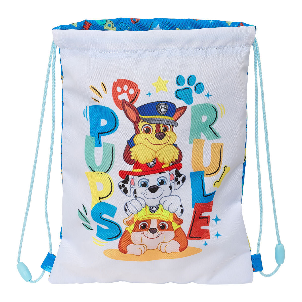 Geantă Rucsac cu Bretele The Paw Patrol Pups rule Albastru 26 x 34 x 1 cm - Birou și papetărie, Material școlar și educațional